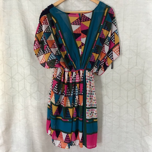 Anthropologie Maeve Geometric Dress - Picture 9 of 12